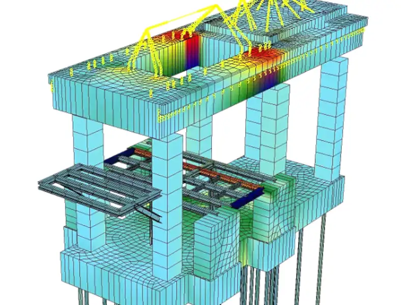 Siemens Turbinenfundament · Baureihe SGT-800